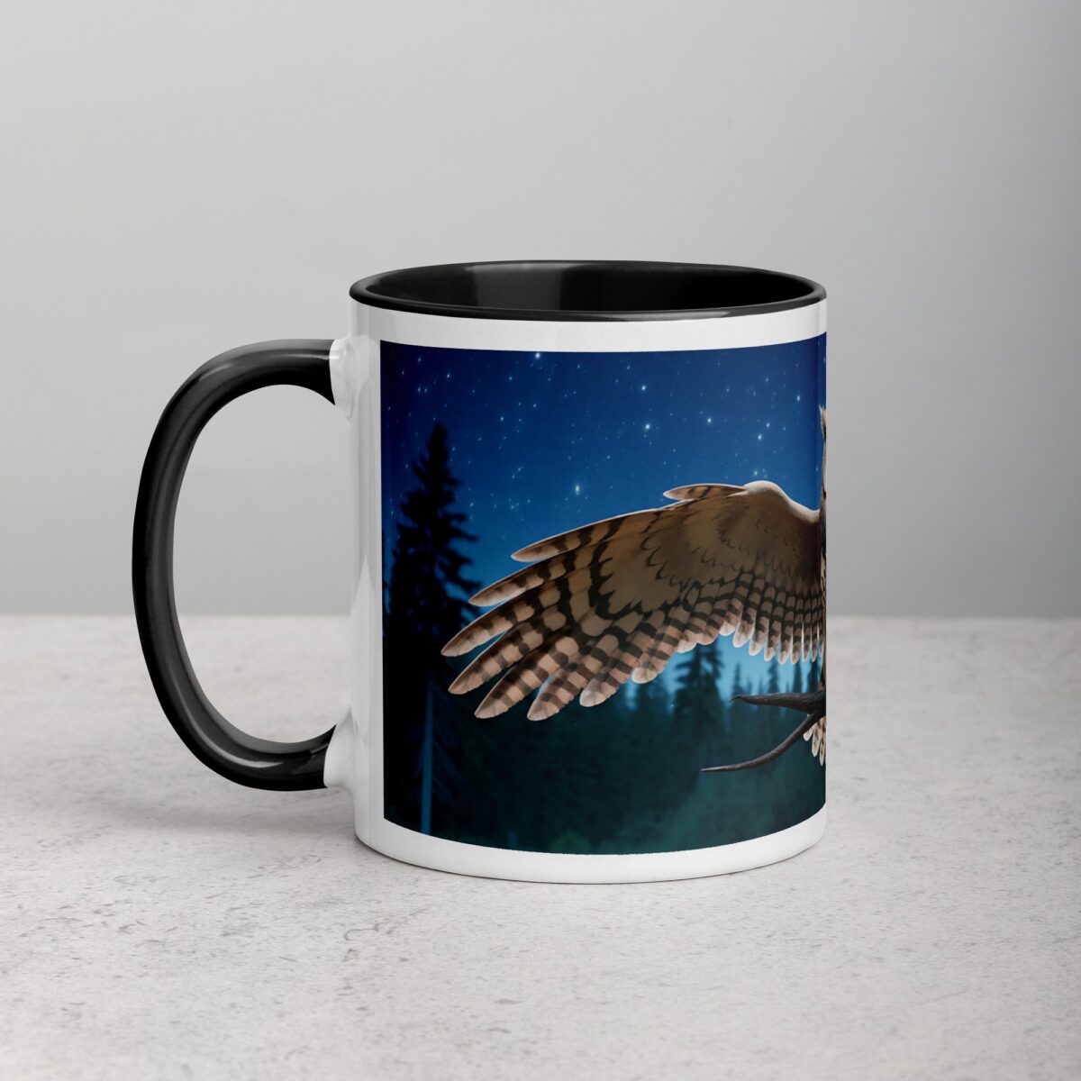 Owl Under Moonlight Coffee Mug & Tea Cup - Image 2