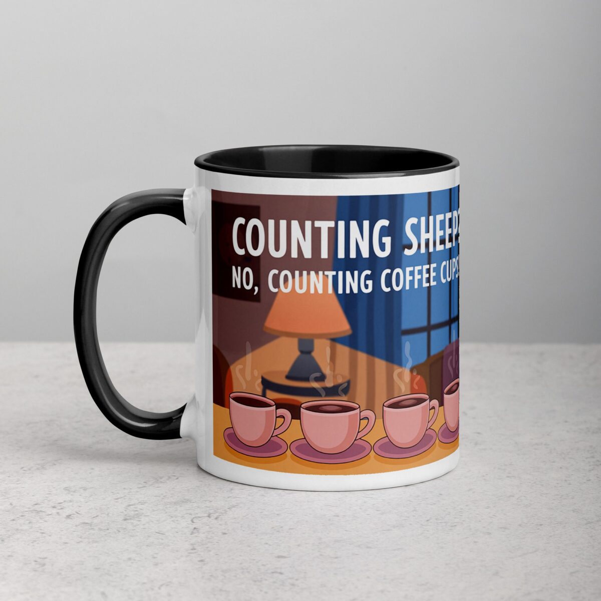 Counting Sheep? No, Counting Coffee Cups Mug - Image 2