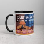 Counting Sheep? No, Counting Coffee Cups Mug - Image 2