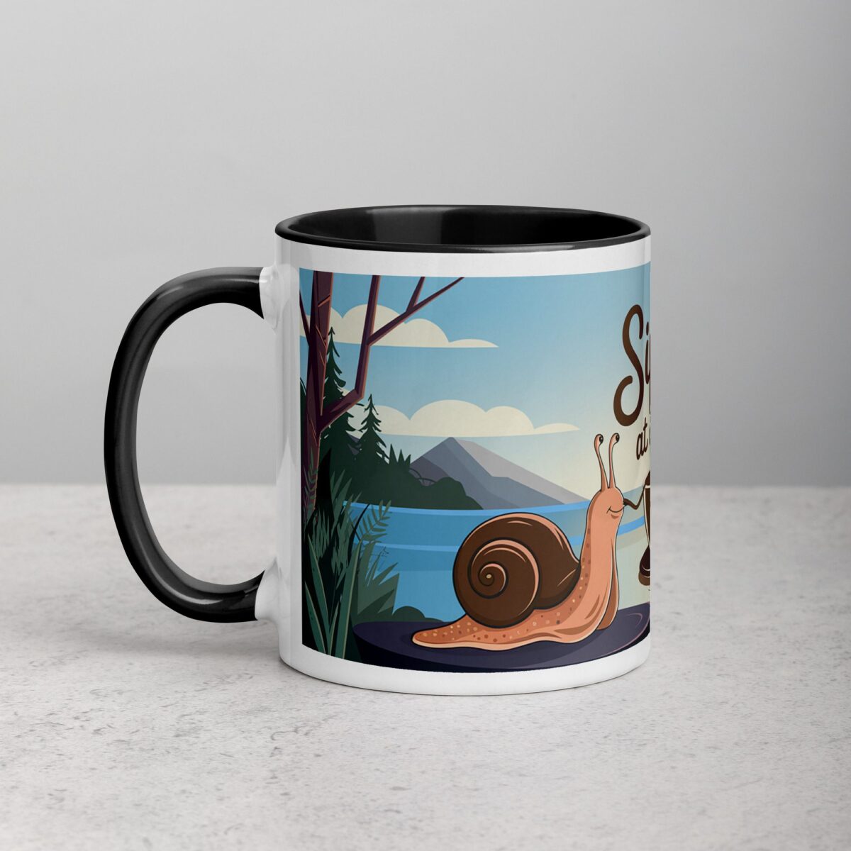 Sippin’ at My Own Pace Snail Coffee Mug - Image 2