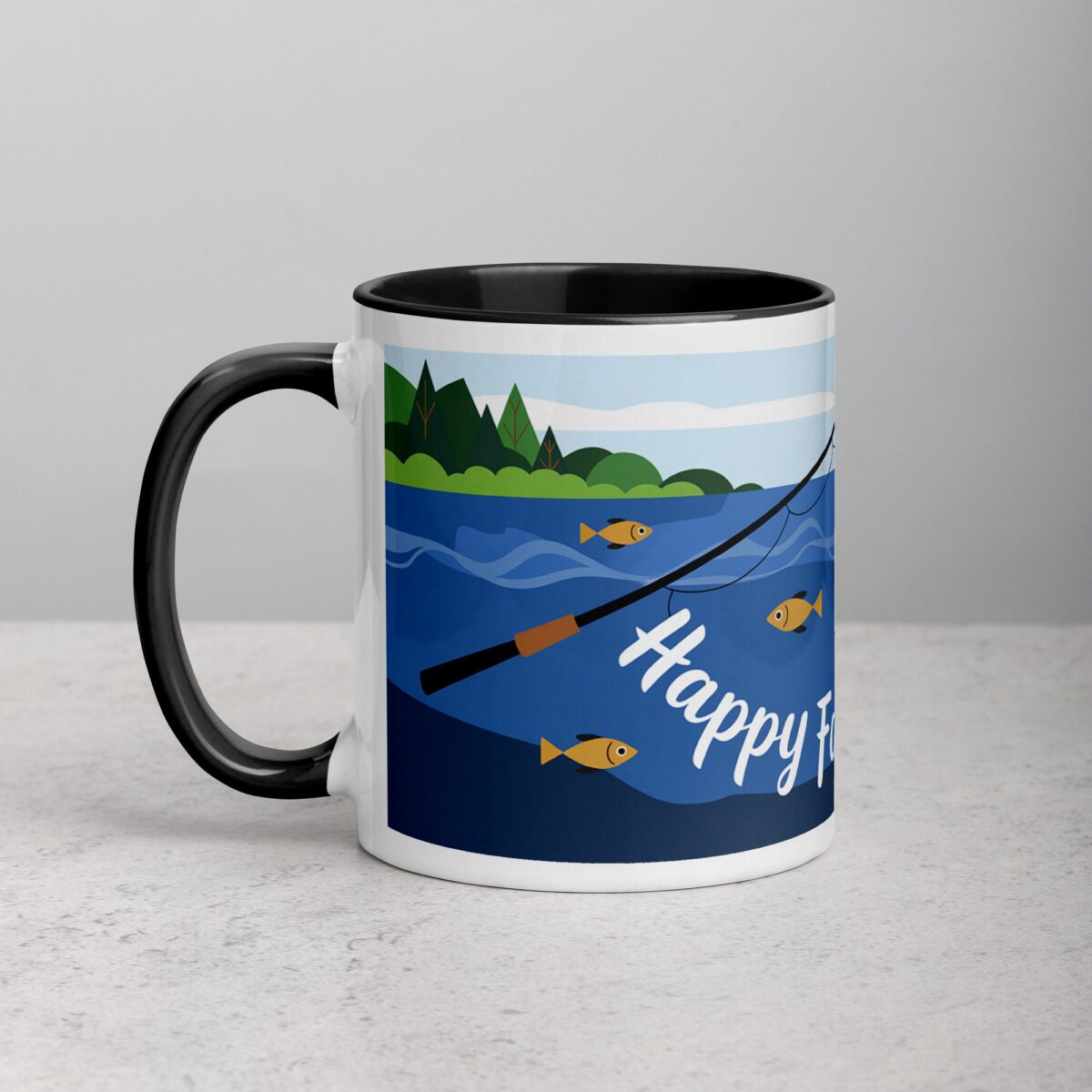Happy Fathers Day Fishing Coffee Mug - Image 2