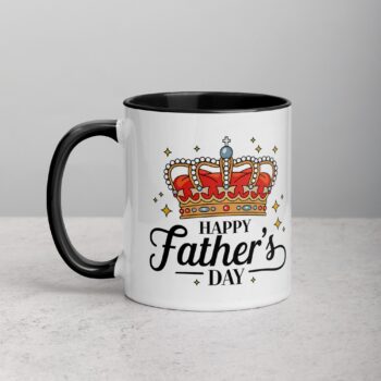 Happy Fathers Day Crown Coffee Mug