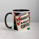 Naughty, Nice, and In Need of Coffee Christmas Mug - Image 2