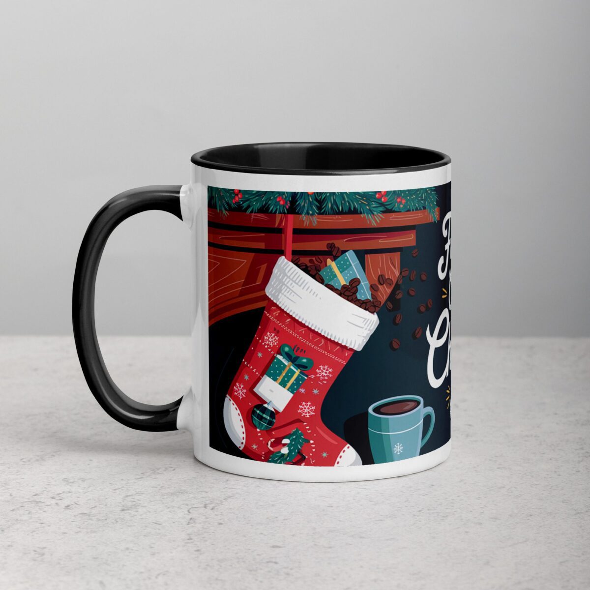 Fueled by Coffee and Christmas Spirit Mug - Image 2