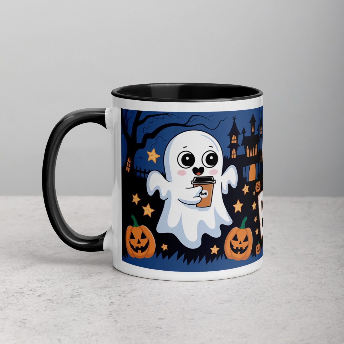 Coffee Makes Me Boo-tiful Ghost Mug - Image 2