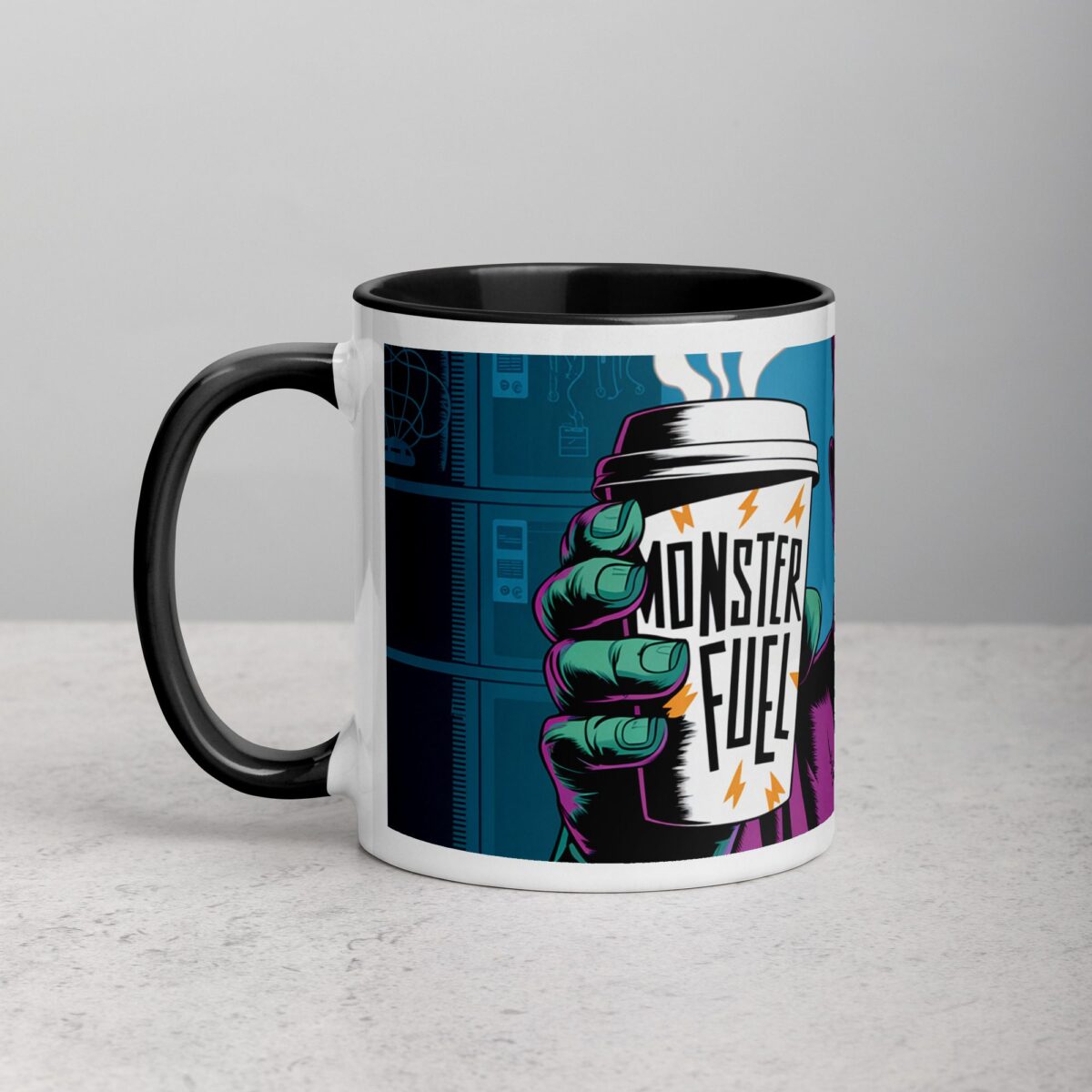 Monster Fuel Frankenstein Halloween Coffee Mug - Image 2