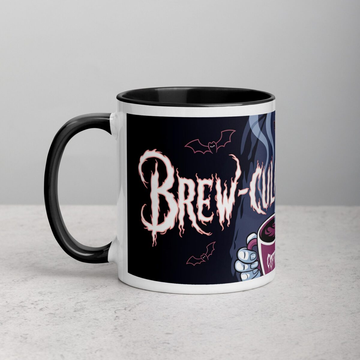 Brew-cula Halloween Dracula Coffee Mug - Image 2