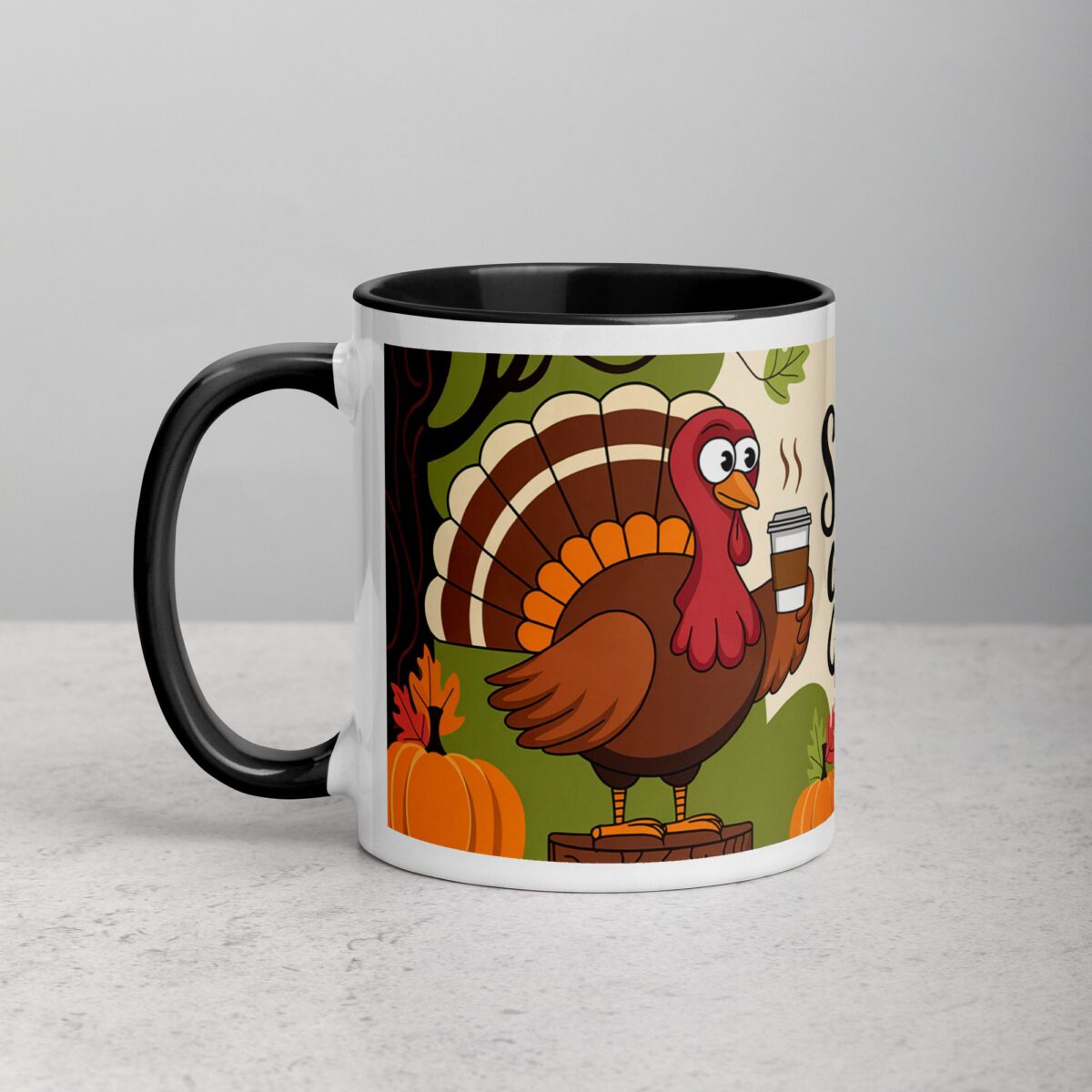Stuffed with Gratitude (and Coffee) Thanksgiving Mug - Image 2