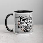 Pumpkin Spice & Everything Nice Thanksgiving Mug - Image 2