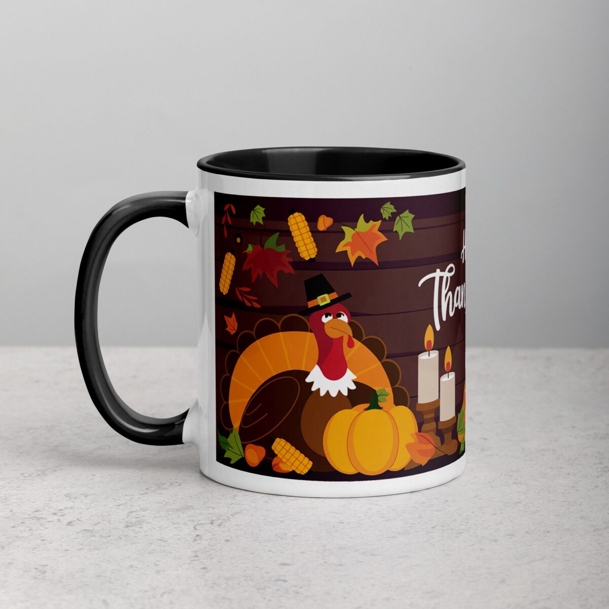 Happy Thanksgiving Elegant Coffee Mug & Tea Cup - Image 2
