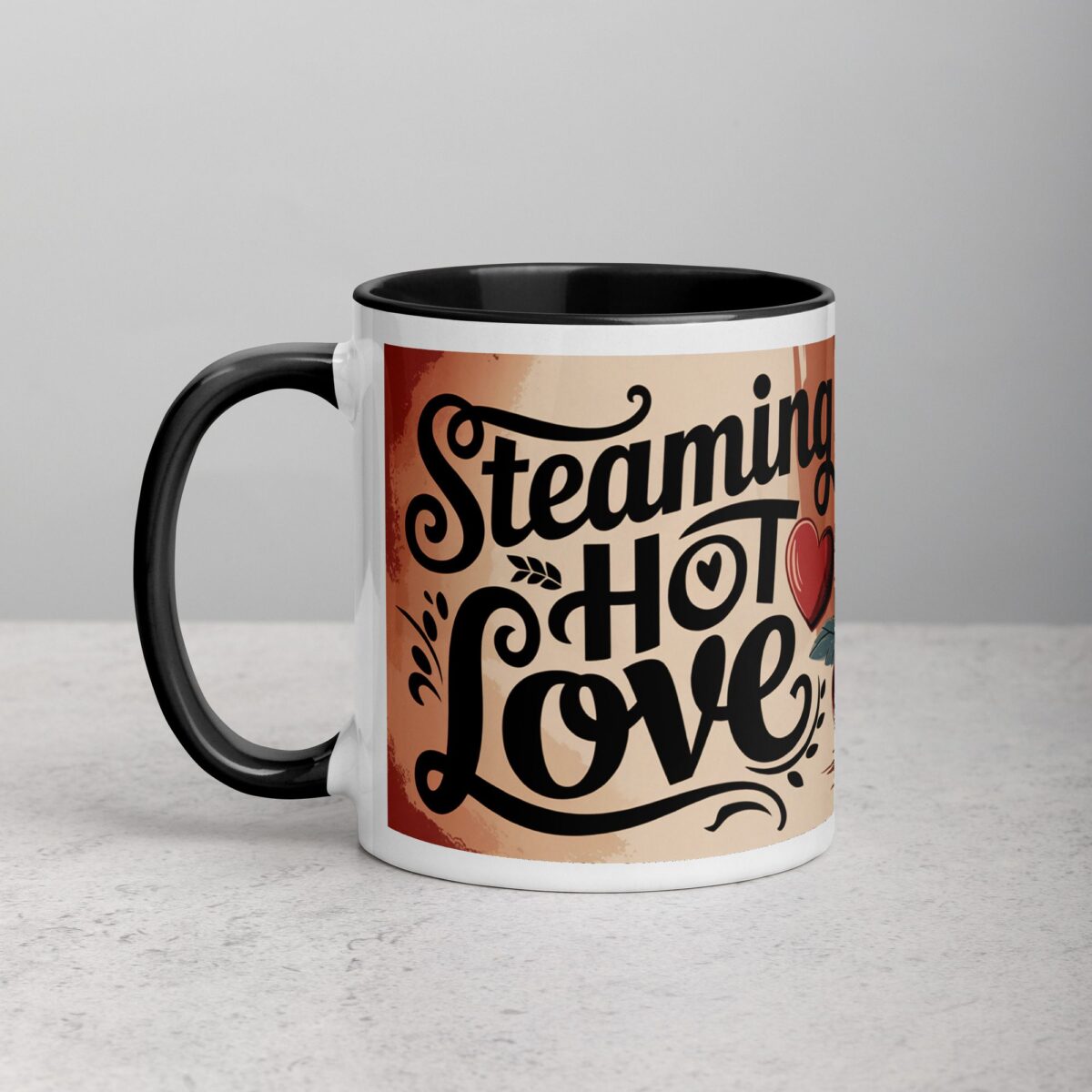 Steaming Hot Love Valentines Day Coffee Mug - Image 2