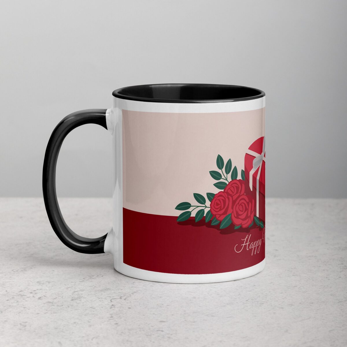Happy Valentine's Day Elegant Coffee Mug - Image 2