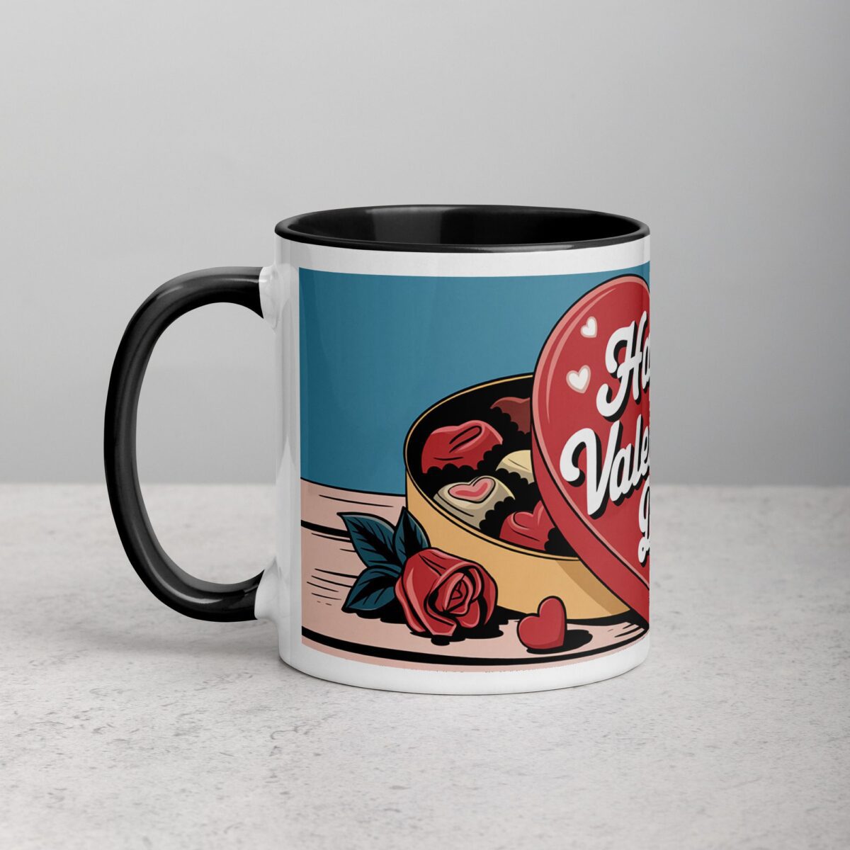 Happy Valentine's Day Retro Coffee Mug - Image 2