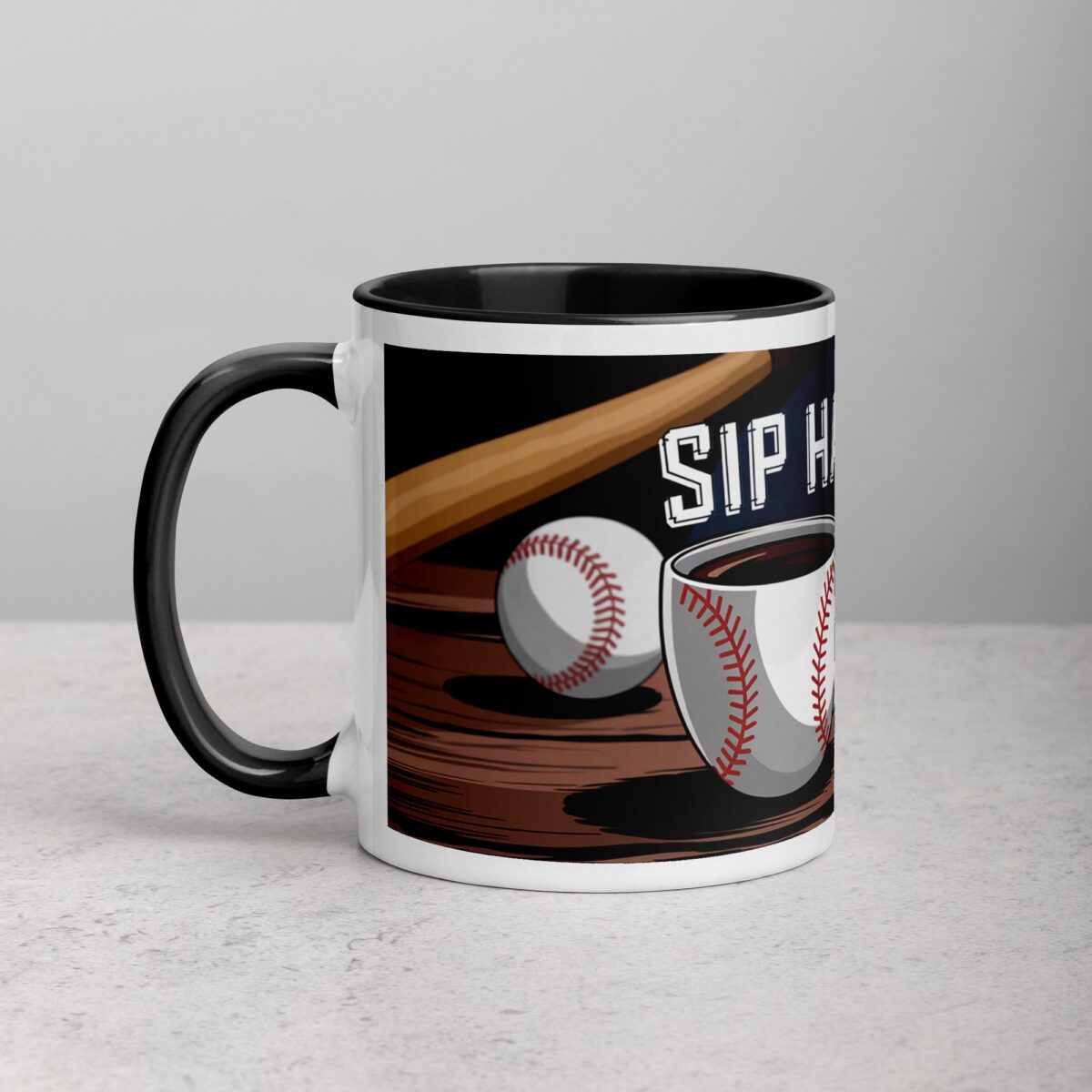 Sip Happens, Then We Play Ball Coffee Mug - Image 2