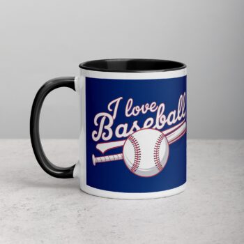 I Love Baseball Retro Coffee Mug & Tea Cup