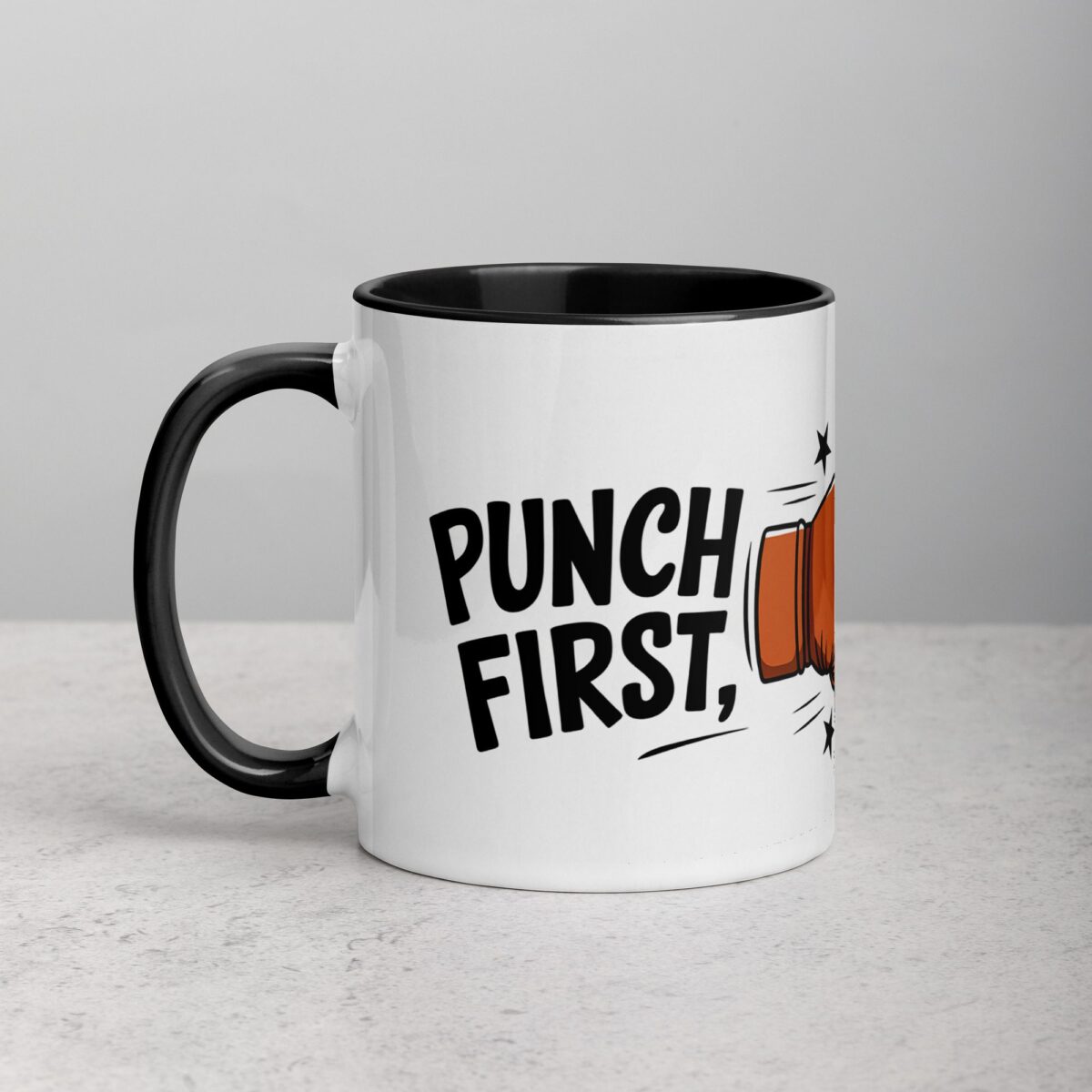 Punch First, Sip Later Boxing Coffee Mug & Tea Cup - Image 2