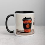 Hoops & Sips Basketball Coffee Mug & Tea Cup - Image 2