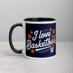 I Love Basketball Elegant Coffee Mug & Tea Cup