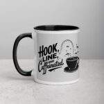 Hook, Line, and Caffeinated Fishing Mug