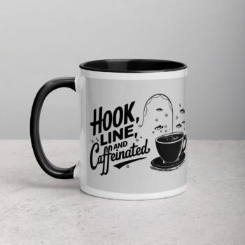 Hook, Line, and Caffeinated Fishing Mug