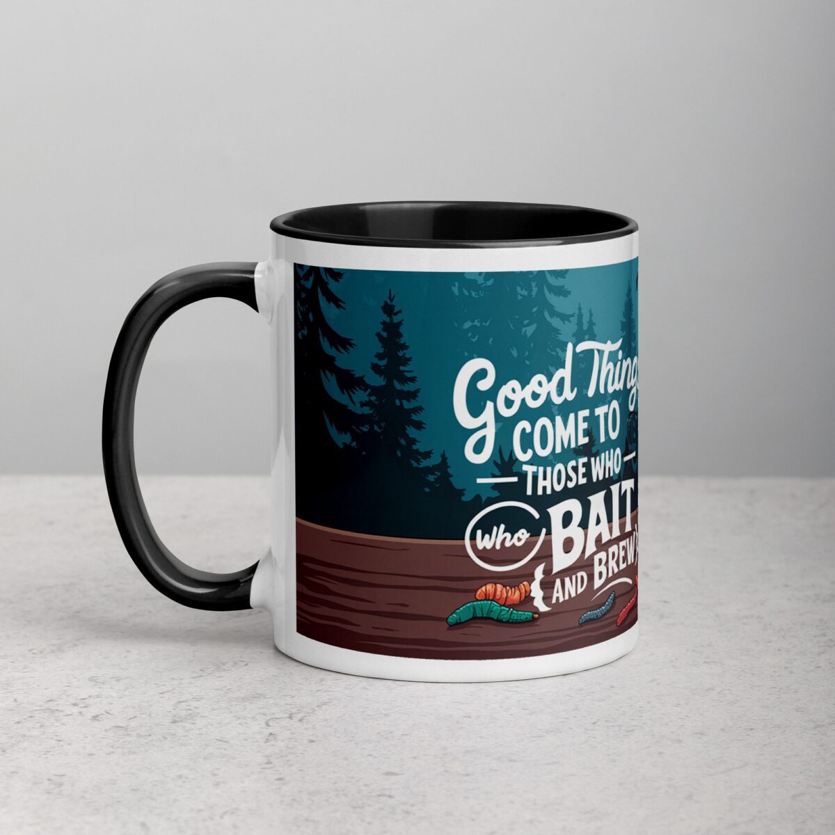 Good Things Come to Those Who Bait (and Brew) Coffee Mug - Image 2