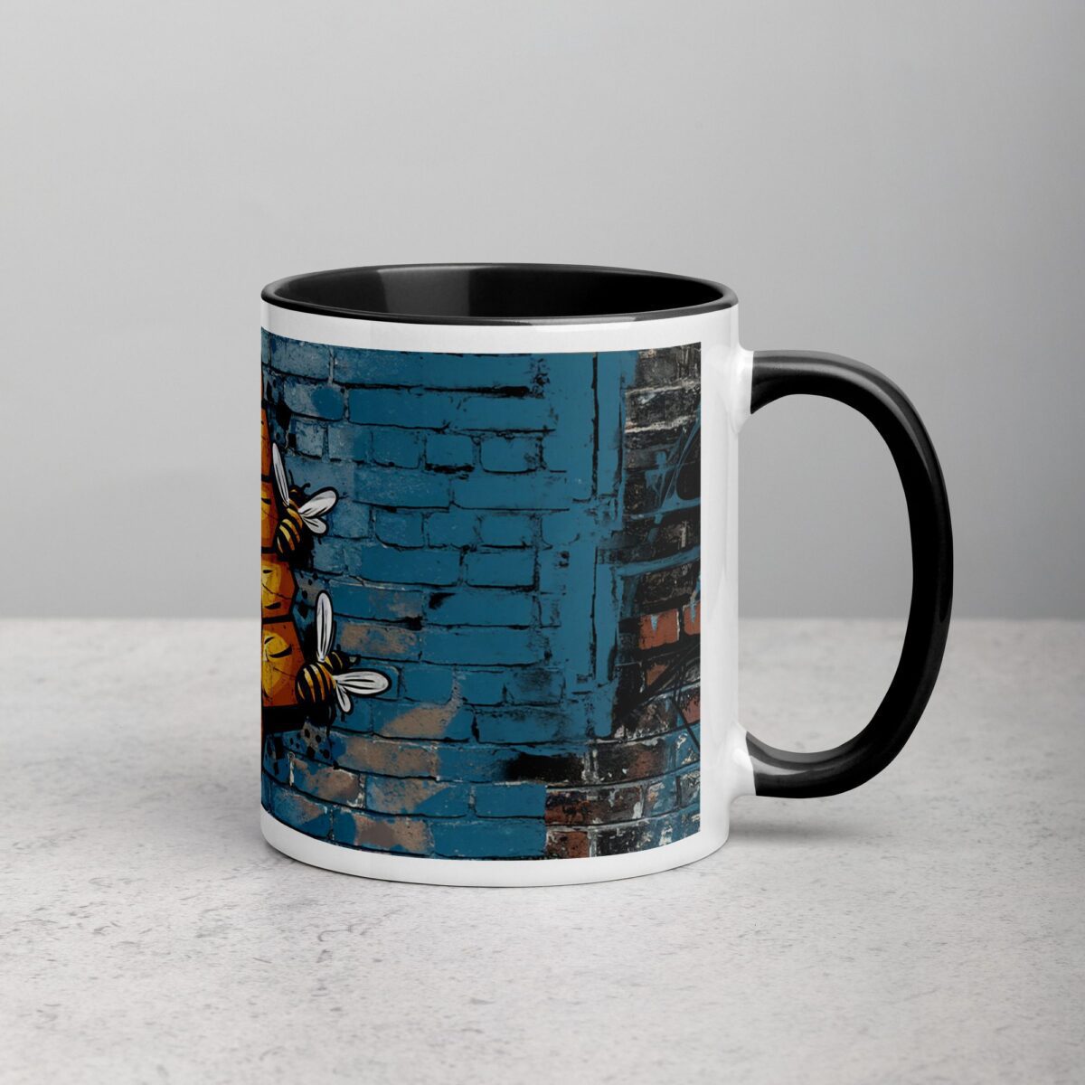 Honeycomb Bee Graffiti Coffee Mug & Tea Cup - Image 3