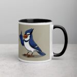 Middle Finger Blue Jay Coffee Mug & Tea Cup - Image 3