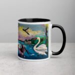 Flying Birds Graffiti Style Coffee Mugs & Tea Cup - Image 3