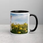 Bunny with Flowers Coffee Mug & Tea Cup - Image 3