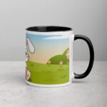 Bunny Rabbit Eating Carrot Coffee Mug & Tea Cup - Image 3