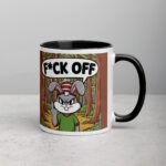Bunny Rabbit Middle Finger Coffee Mug & Tea Cup - Image 3