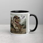 Middle Finger Dinosaur Coffee Mug & Tea Cup - Image 3