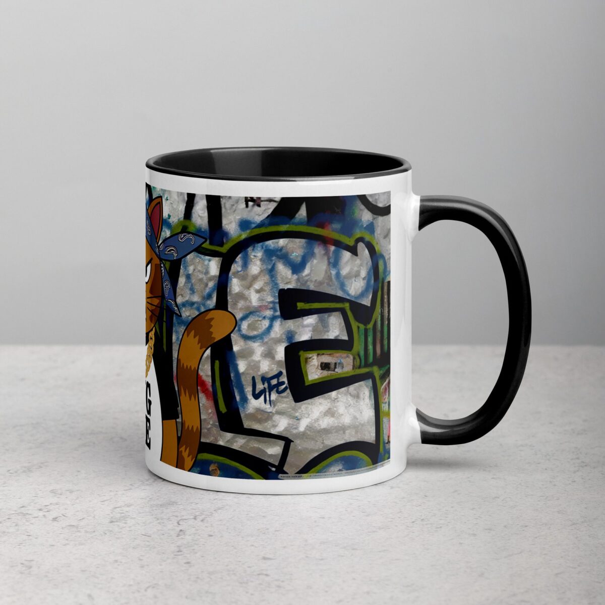 Thug Life Gangster Cat Coffee Mug & Tea Cup - Image 3