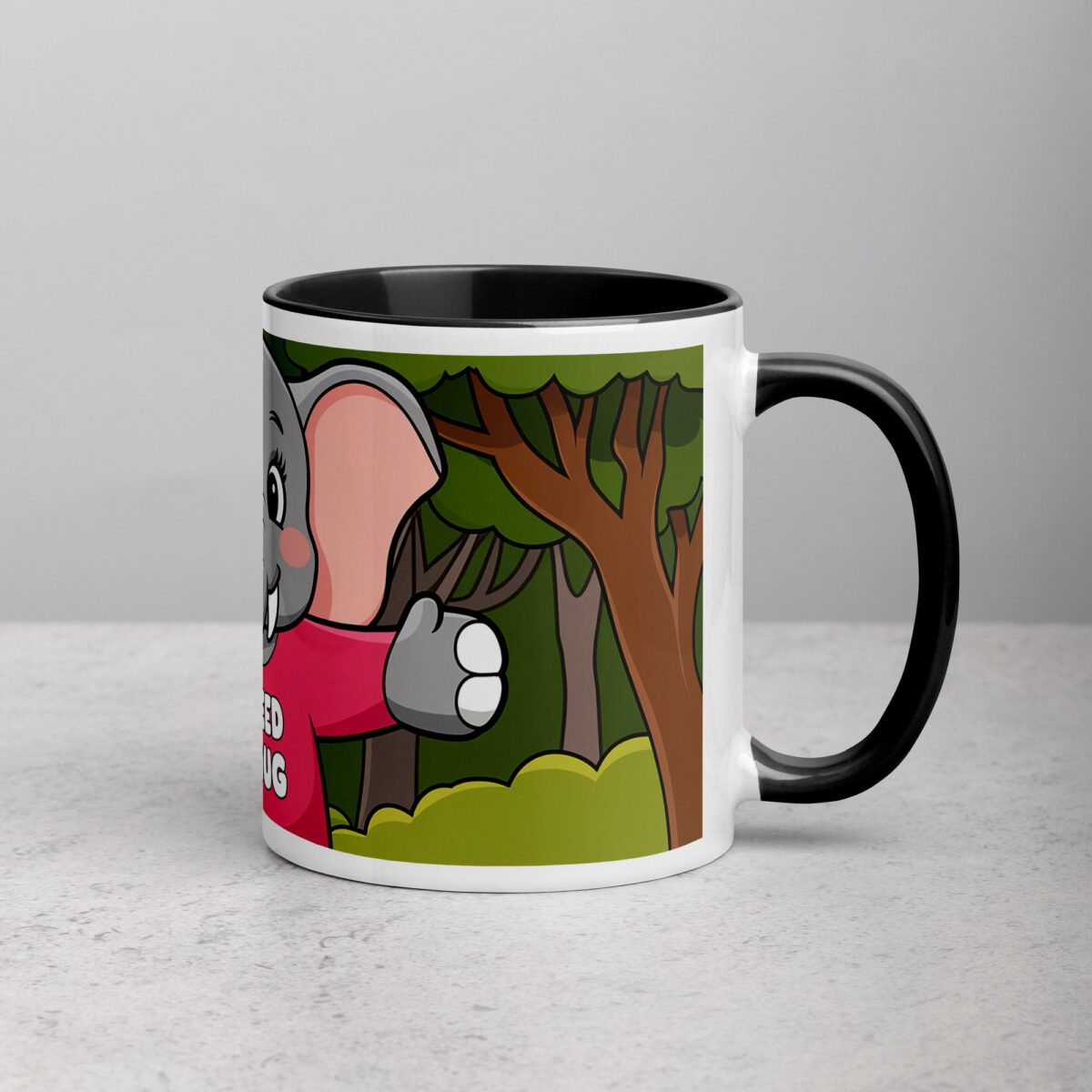 Elephant I Need a Hug Coffee Mug & Tea Cup - Image 3