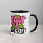 Elephant Middle Finger Coffee Mug & Tea Cup - Image 3
