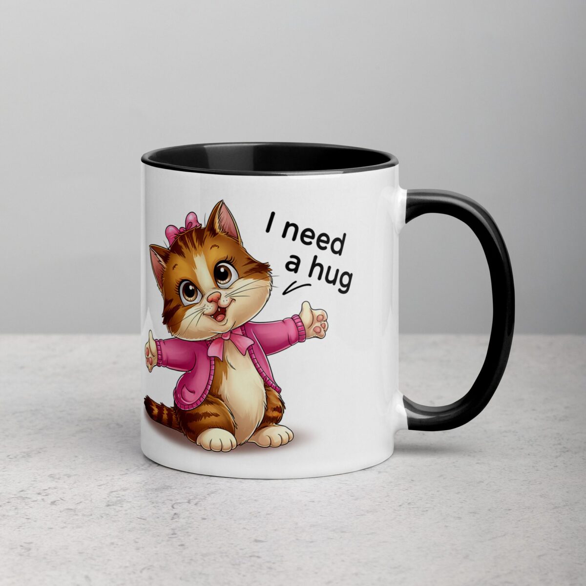 I Need a Hug Cat Coffee Mug & Tea Cup - Image 3