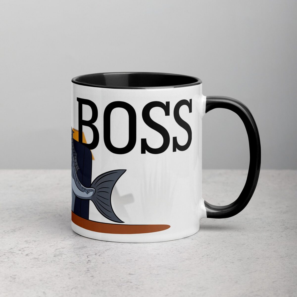 Fish I am a Boss Coffee Mug & Tea Cup - Image 3