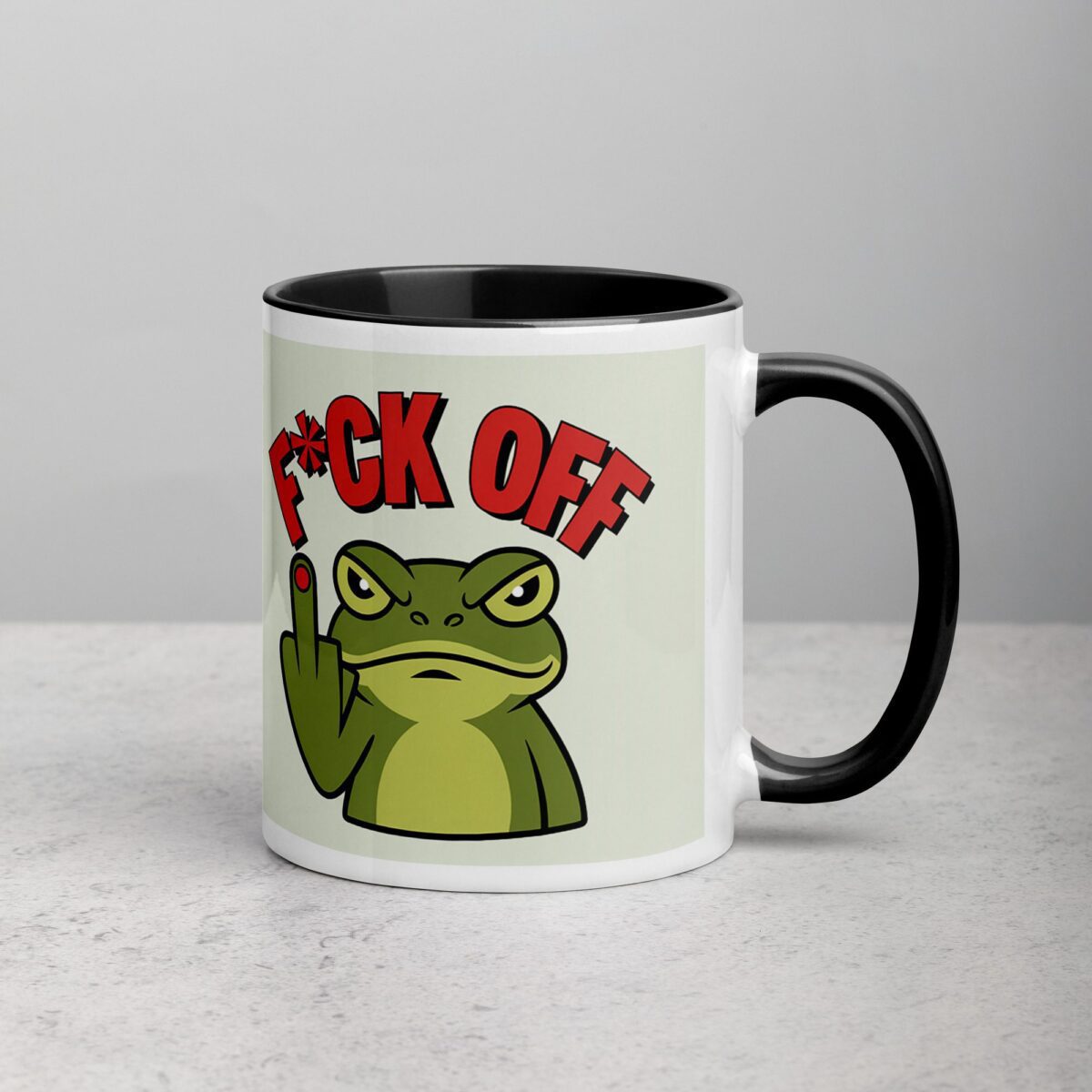 Middle Finger Frog Coffee Mug & Tea Cup - Image 3