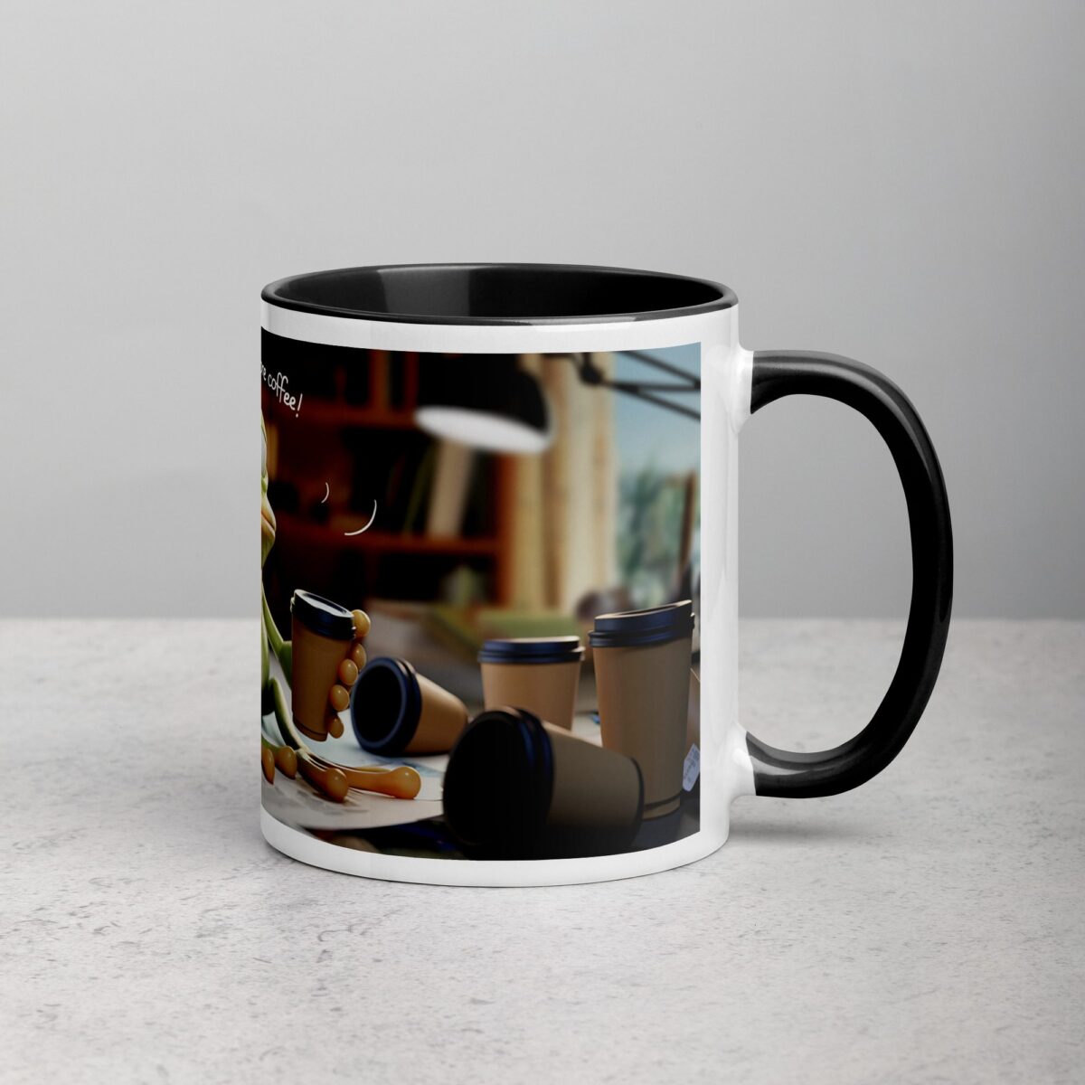 Frog-Getting I Need More Coffee Mug - Image 3