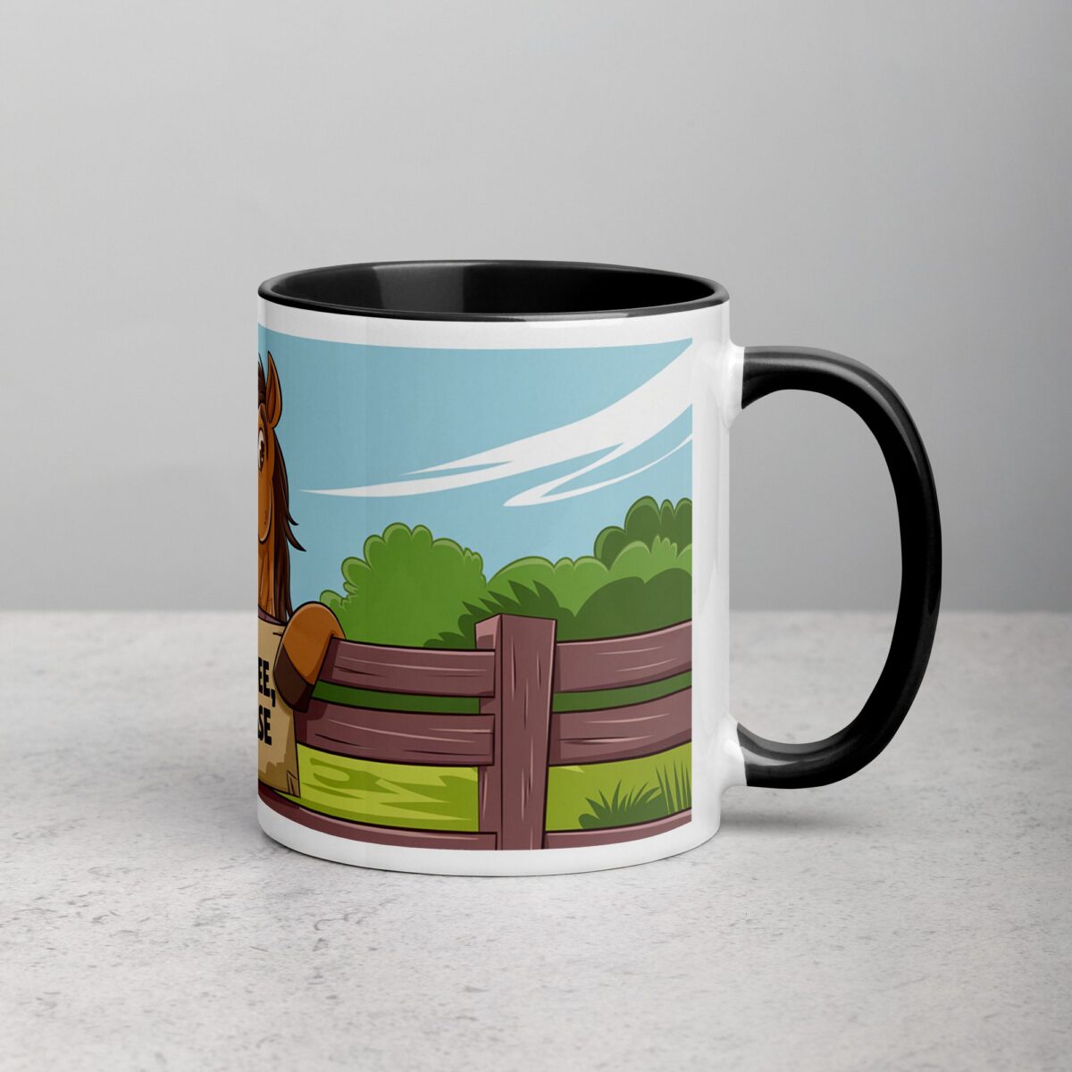 Hay There I Need a Coffee Horse Mug - Image 3