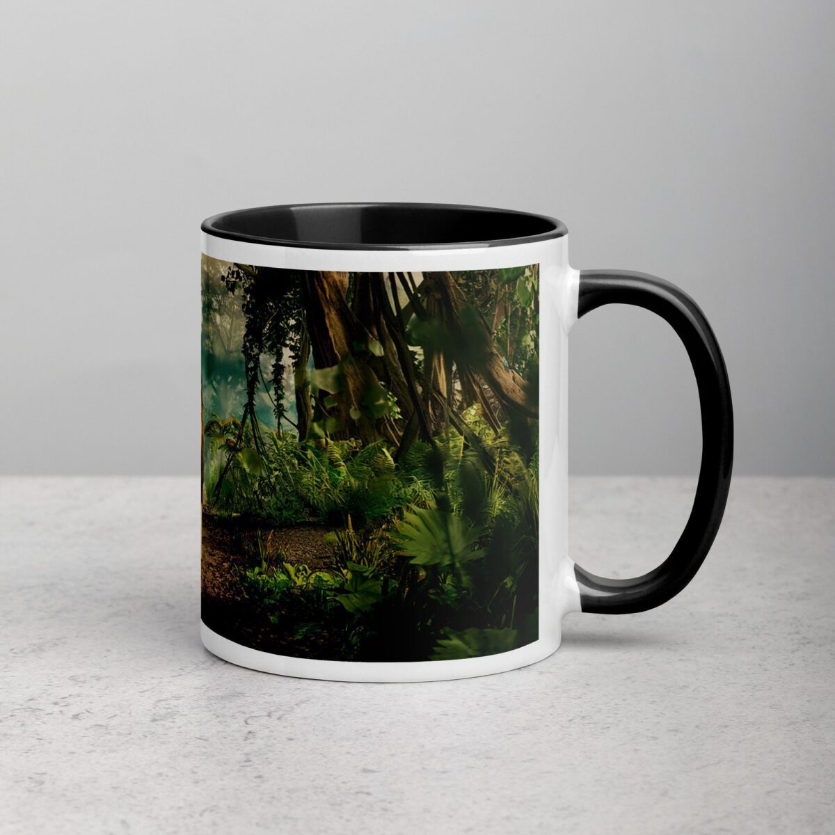 Majestic Lion Walking Through Jungle Mug - Image 3