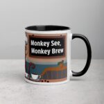 Monkey See Monkey Brew Coffee Mug - Image 3