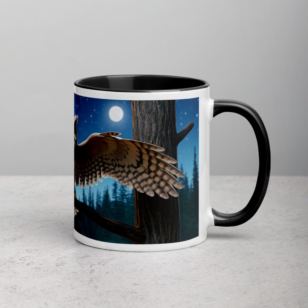 Owl Under Moonlight Coffee Mug & Tea Cup - Image 3