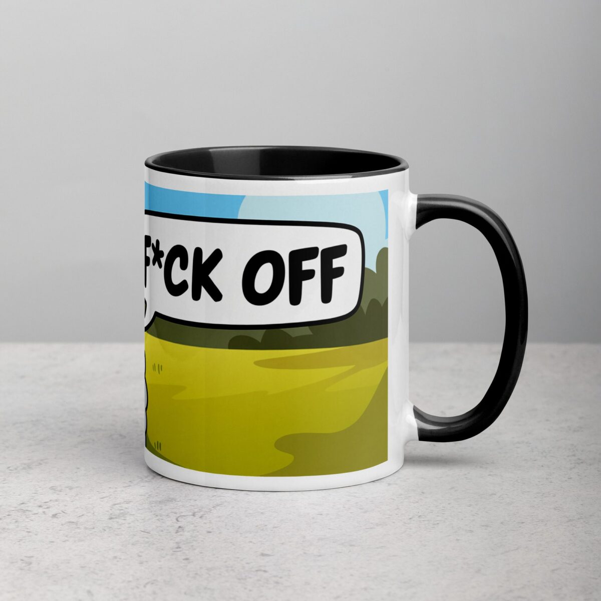 Middle Finger Sheep Coffee Mug & Tea Cup - Image 3