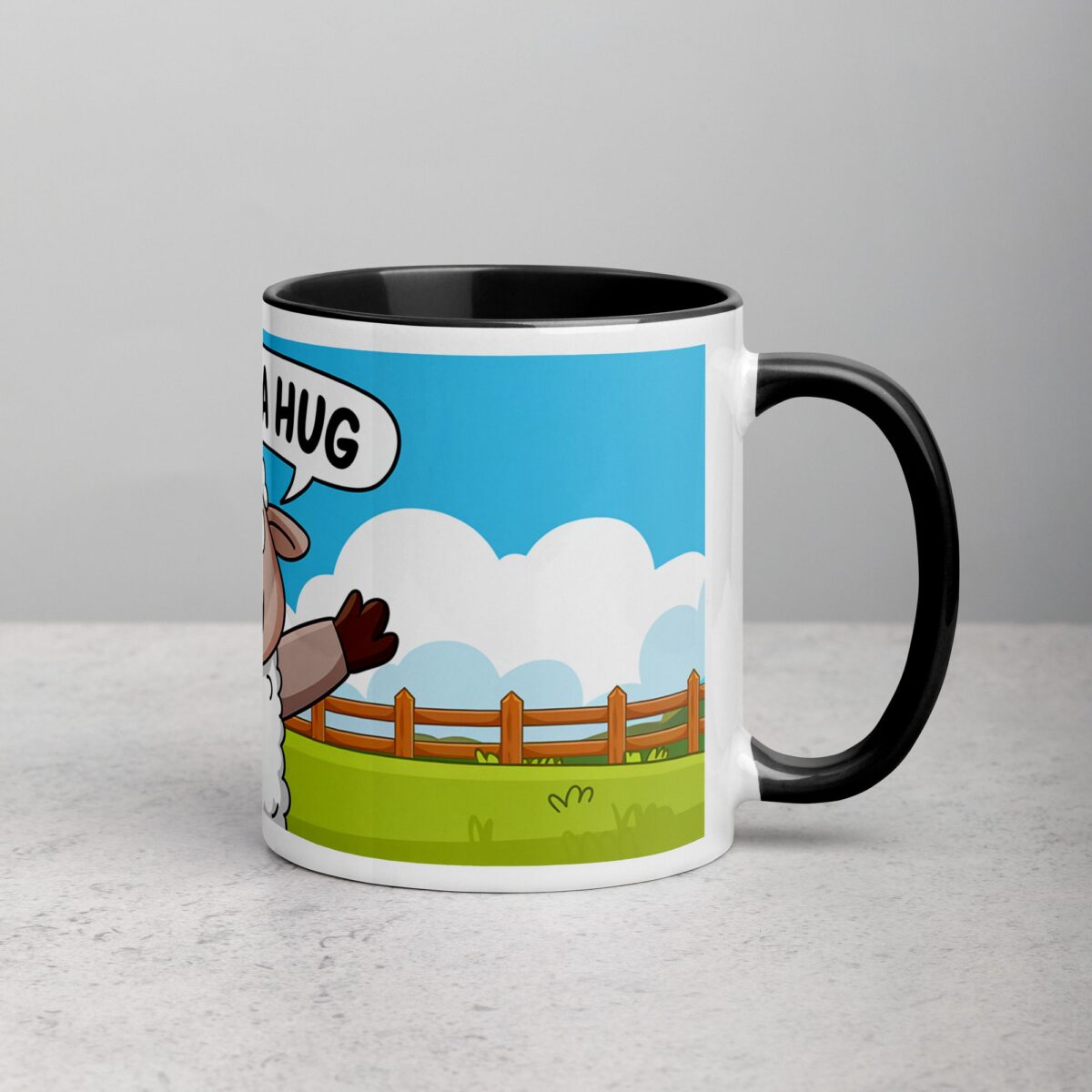 I Need a Hug Sheep Coffee Mug & Tea Cup - Image 3
