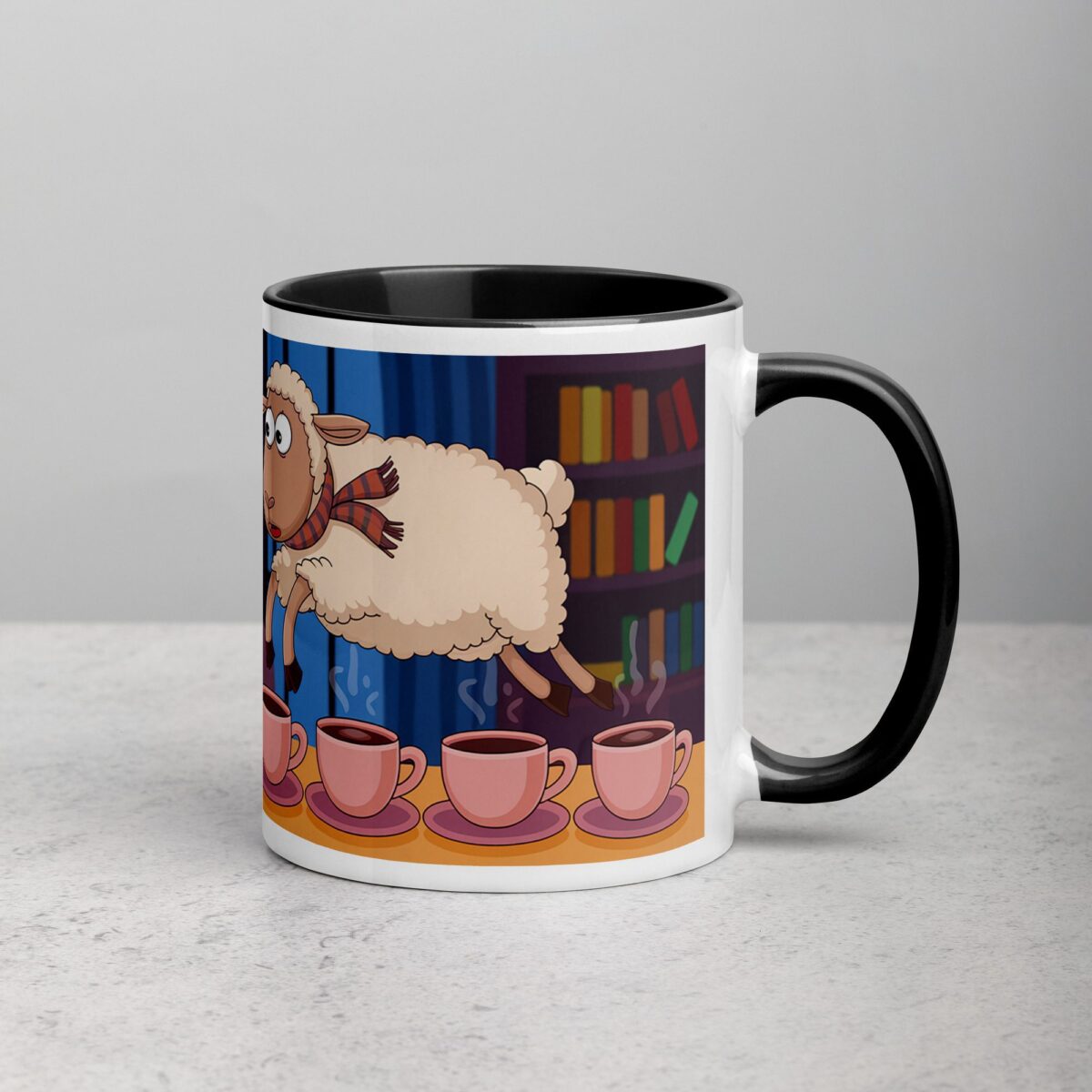 Counting Sheep? No, Counting Coffee Cups Mug - Image 3