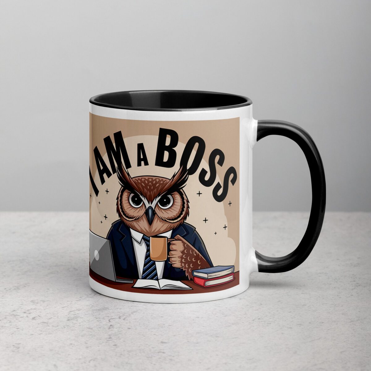 I am a Boss Owl Coffee Mug & Tea Cup - Image 3