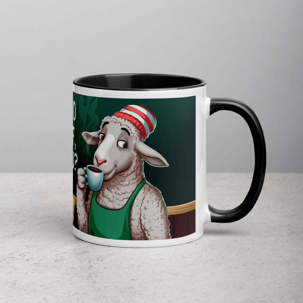 Espresso Yourself, Wool You? Sheep Coffee Mug - Image 3