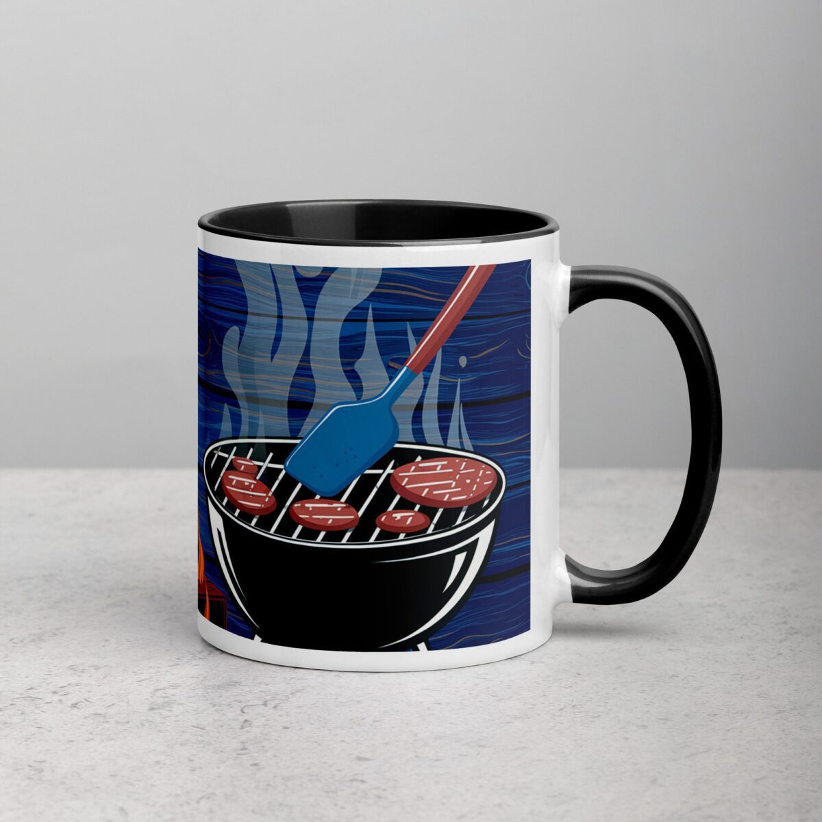 Grill Master Fueled by Coffee Dad Coffee Mug - Image 3