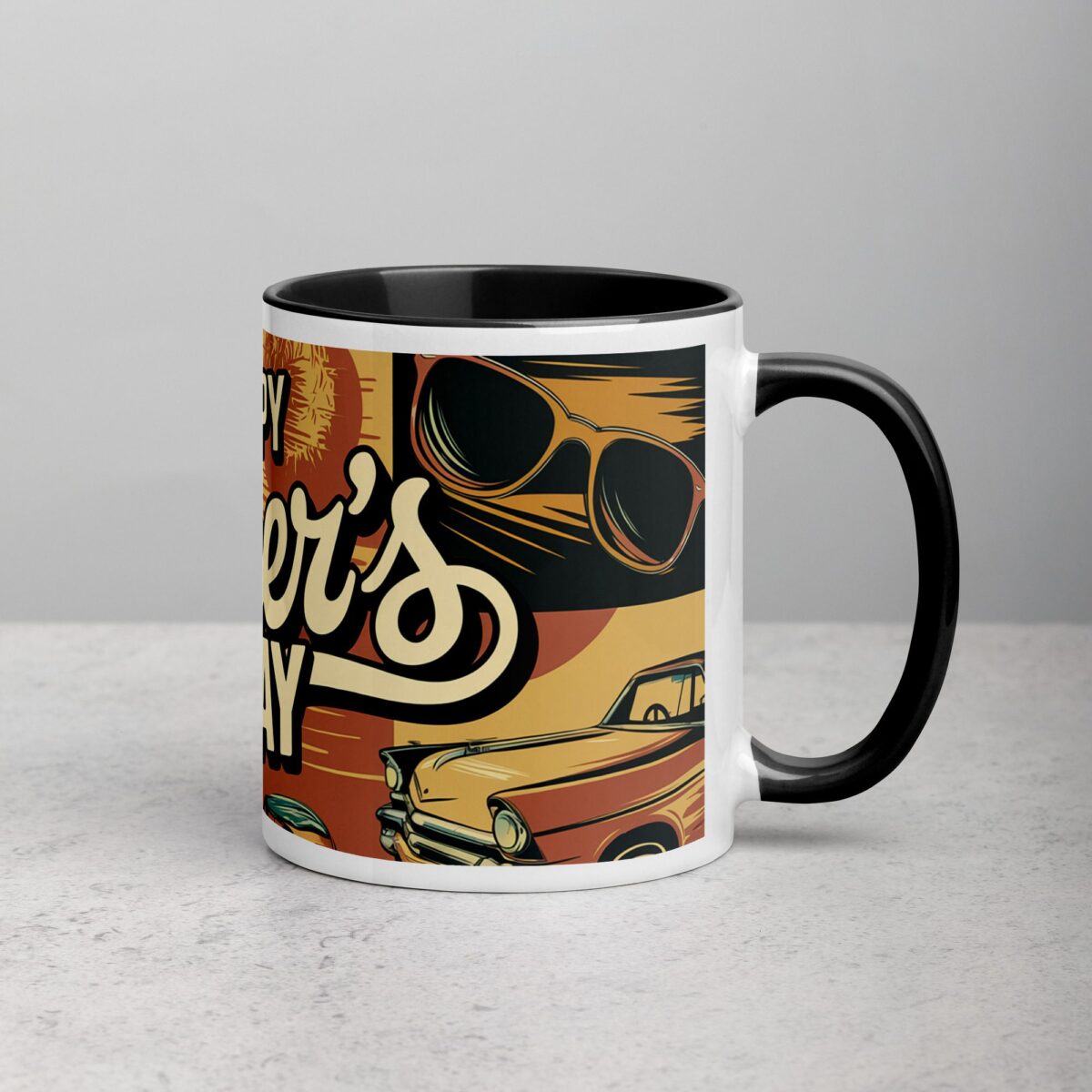 Happy Fathers Day Retro Coffee Mug - Image 3